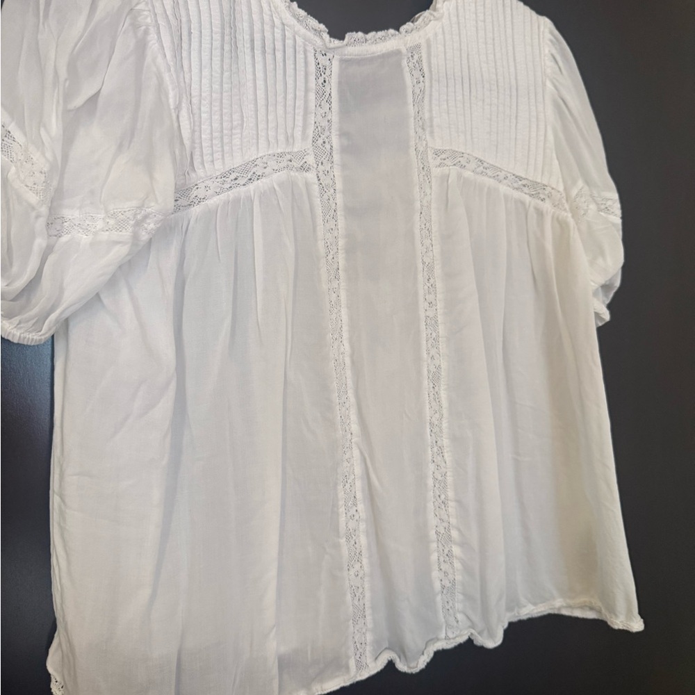 Wilfred White Lace Detail Blouse